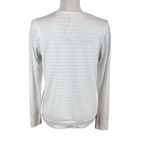 Lululemon Swiftly Breathe Long Sleeve Shirt Top Sz 10 White. - Picture 9 of 11